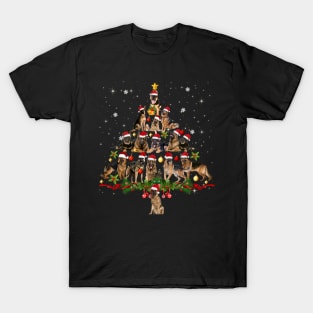 German Shepherd Christmas Tree T-Shirt